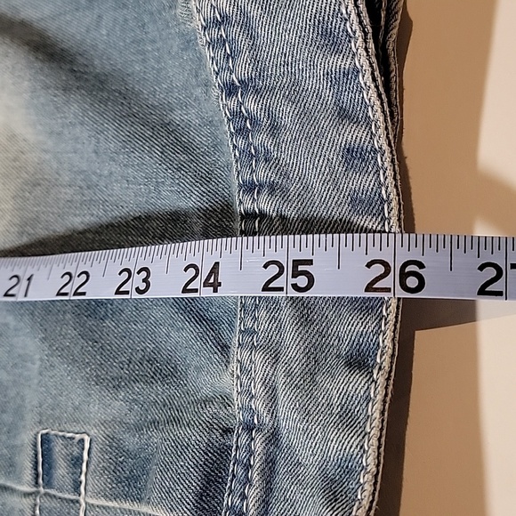 ​Mr A Wei Original Vintage XXL Pleated Denim Trucker Jacket Light Wash - Picture 14 of 15